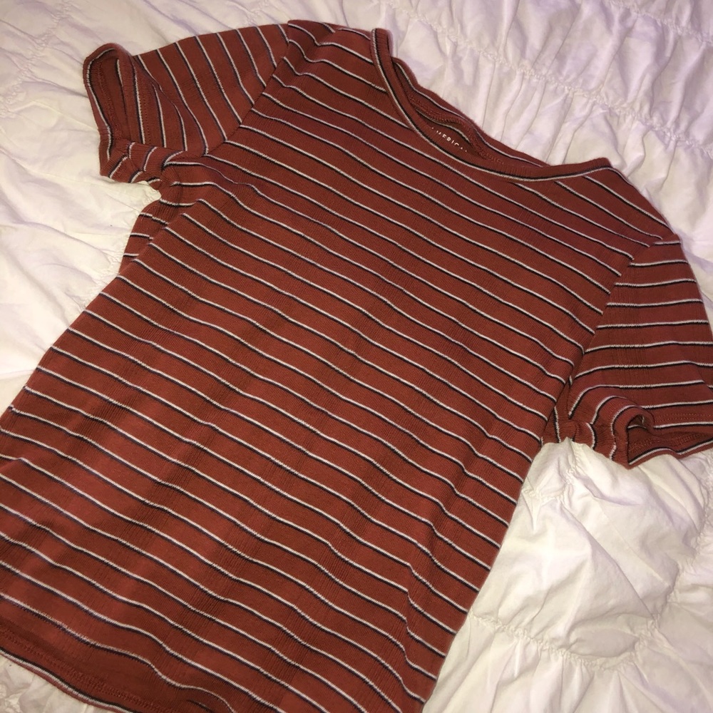 ✨STRIPED SHORT SLEEVE TOP✨